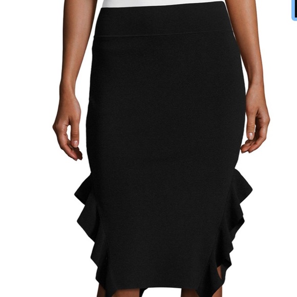 Opening Ceremony Black Side Flounce Skirt (NWT)-XS - Picture 2 of 8